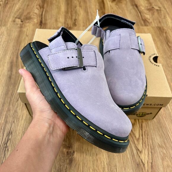 DR MARTENS Jorge II leather slingback clogs mules slip on shoes women’s 7 new - Picture 9 of 10